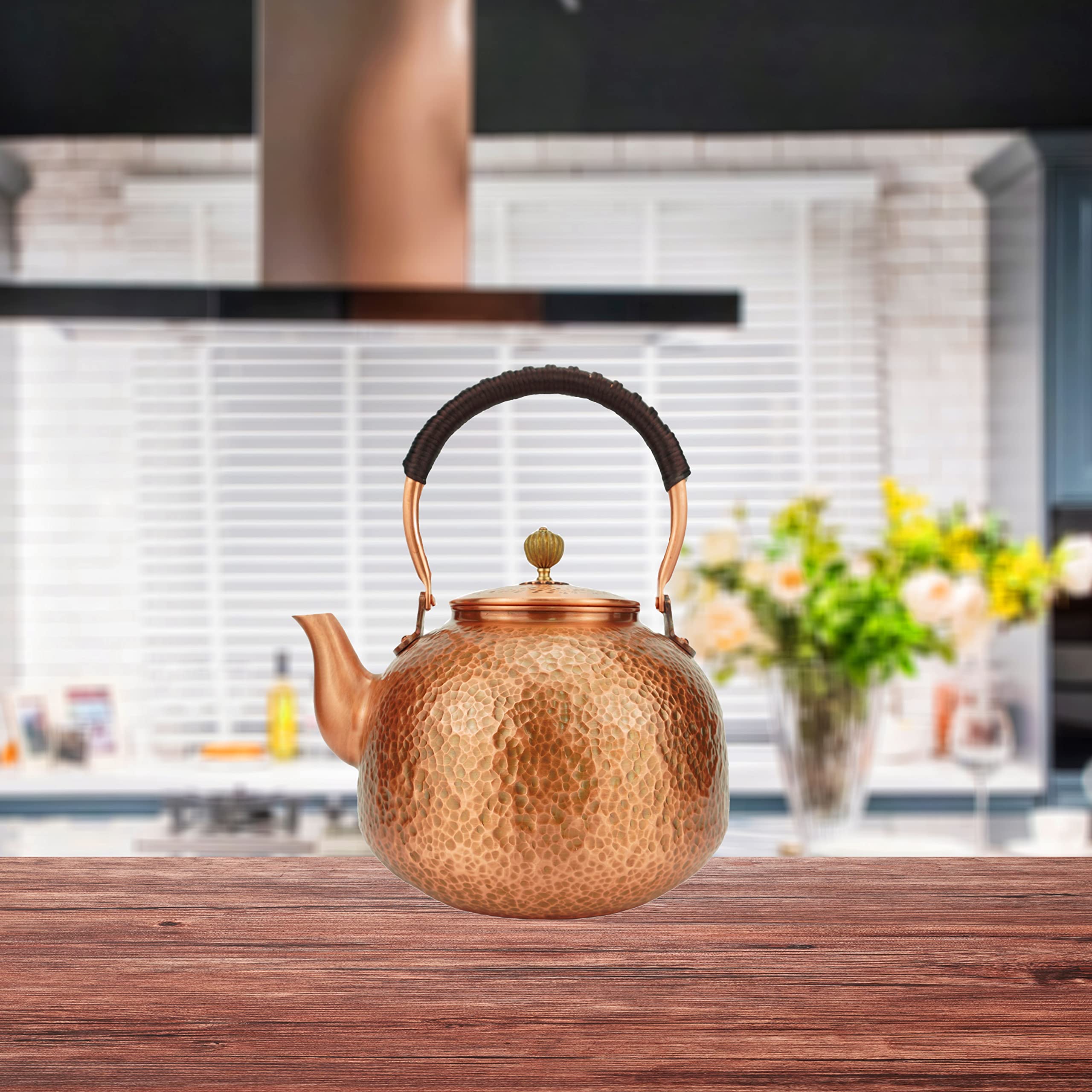 Amazon.com | Funmaker Handmade Solid Copper Tea Pot Kettle
