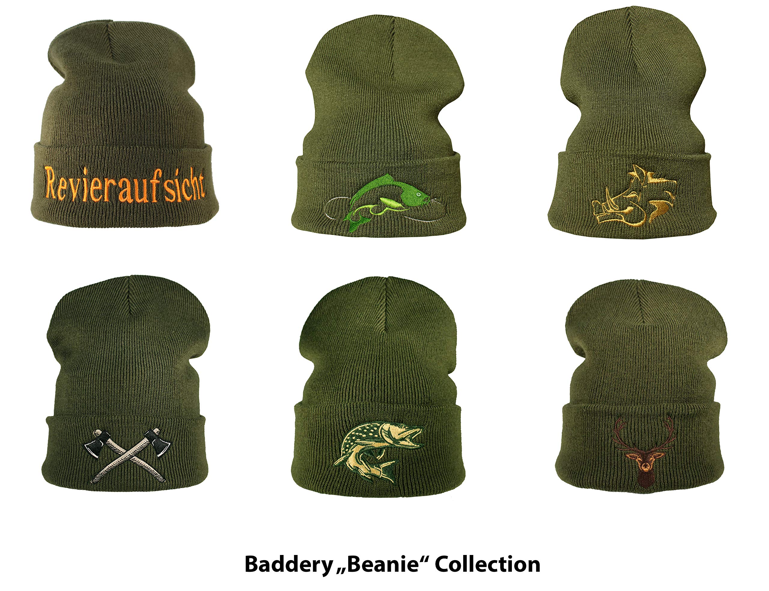 Berretto: Cinghiale - Caccia - Cacciatore/Berretto di Lana/Berretto Invernale/Beanie/Berretto/Cappello/Berretto Caccia/Unisex/Berretto Sci/Berretto Ricamo/Regalo Cacciatore