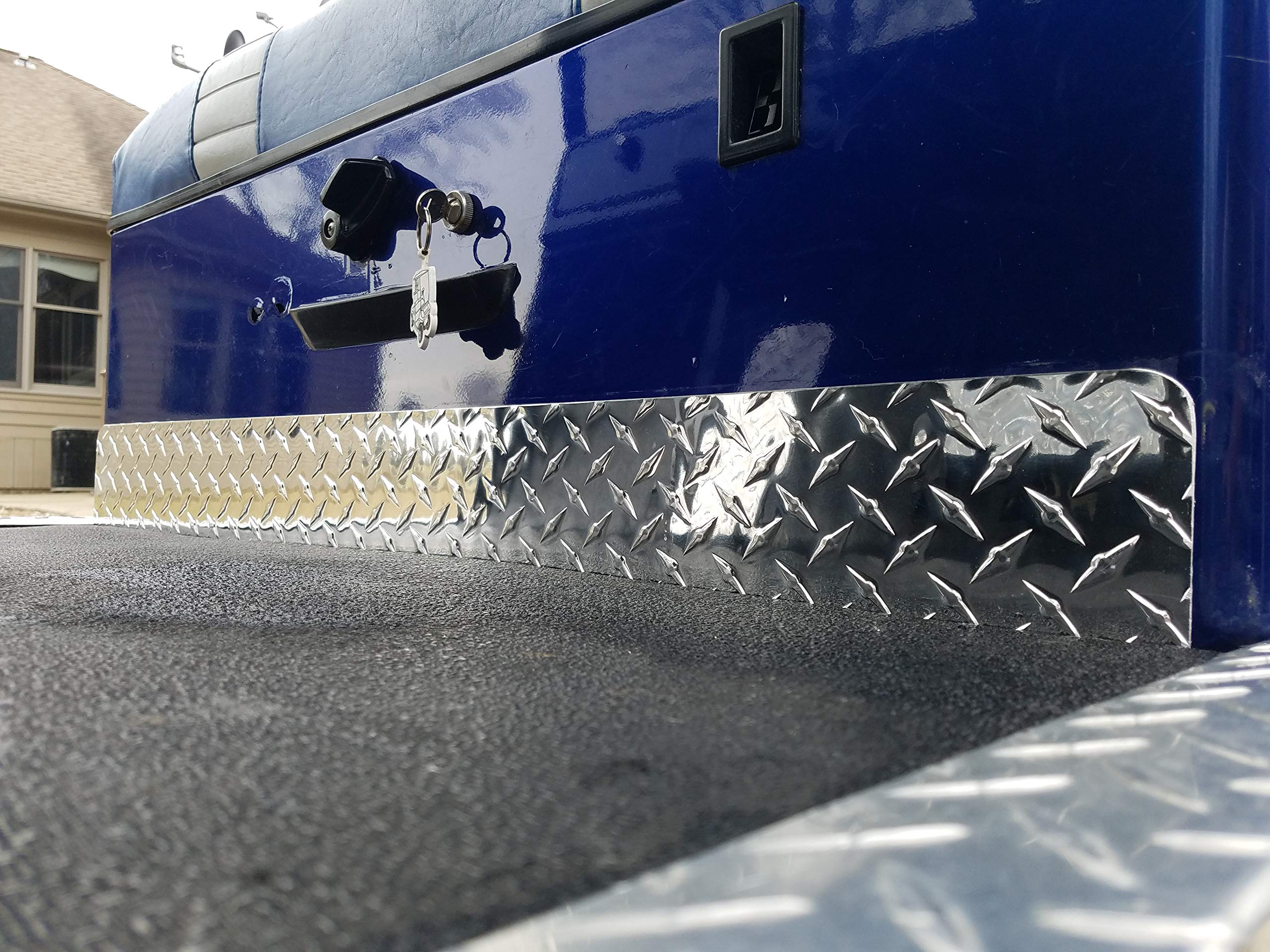 J & O Carts Parts Ezgo TXT/Medalist Golf Cart Diamond Plate Kick Panel