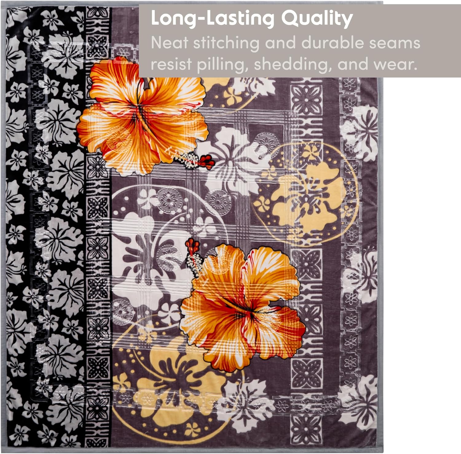 Nestl Korean Mink Blanket Queen Size - 9 Lbs Velvet Fleece Korean Blanket - 2 Ply Warm & Thick Winter Blanket - Wrinkle & Fade Resistant - 79 x 94 Inches (Grey) - Image 5