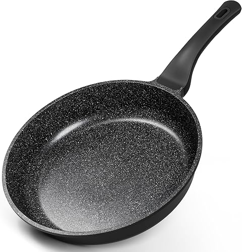 MICHELANGELO Frying Pans Nonstick - Large Non Stick Frying Pan 12 Inch  Ease of Cleaning, All Stovetops Compatible, Built to Last, Stay-Cool Handle