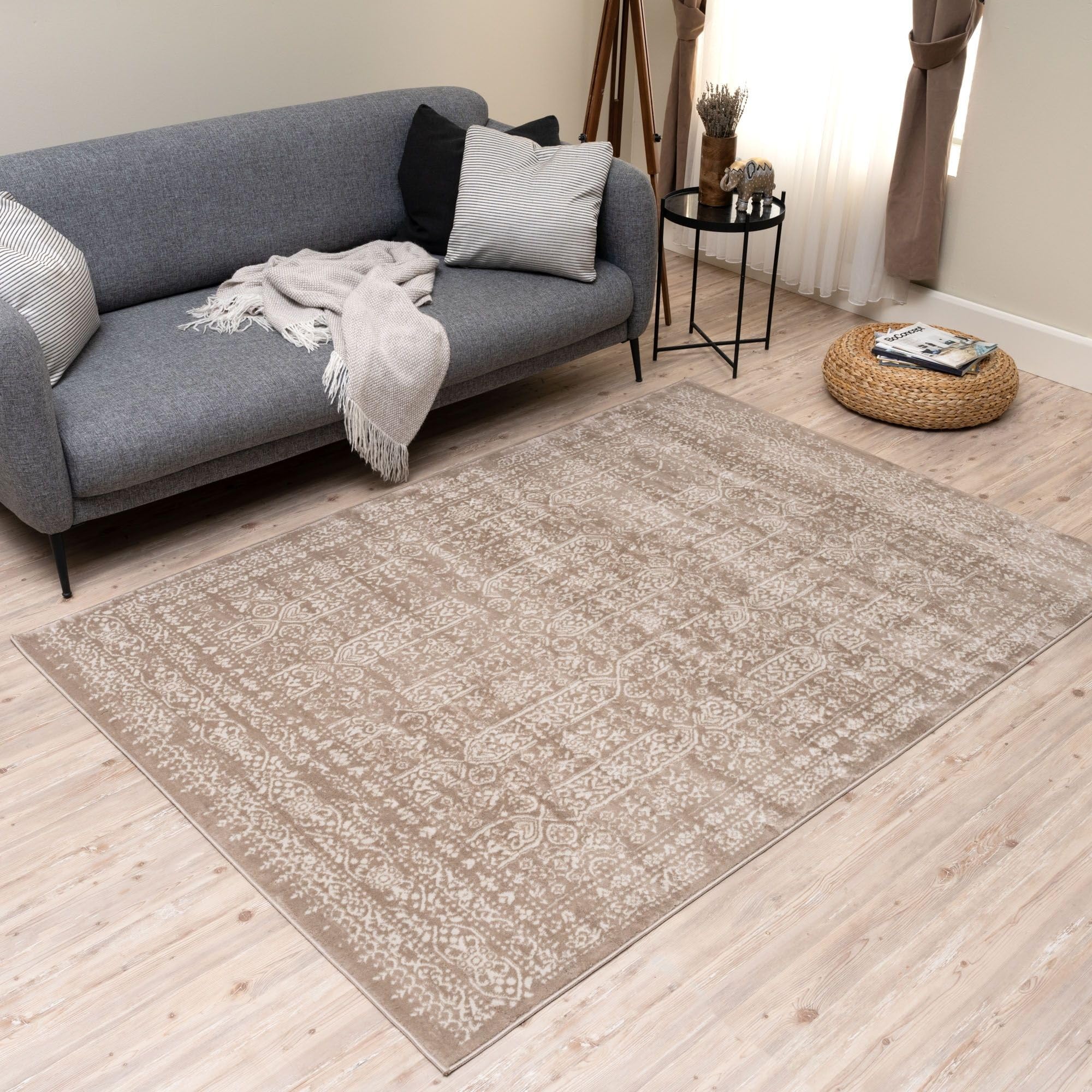 The Rugs Beige Montana Rug | 3716B - 240X340 Cm