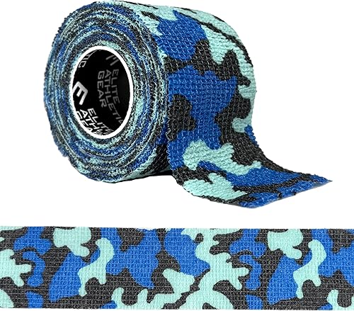 Miniatura 5 de Cinta atlética autoadhesiva – 2 pulgadas x 6.5 yardas – Sin látex, envoltura deportiva fácil de rasgar para fútbol, béisbol, fútbol, muñeca, Cruz de