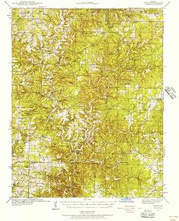 Topaz MO topo map, 1:62500 Scale, 15 X 15 Minute, Historical, 1939, Updated 1956, 20.9 x 16.9 in