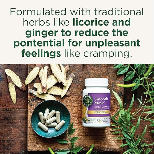 Miniatura 2 de Traditional Medicinals Cápsulas laxantes Smooth Move Senna alivio natural del estreñimiento a base de hierbas 50 cápsulas paquete de 1