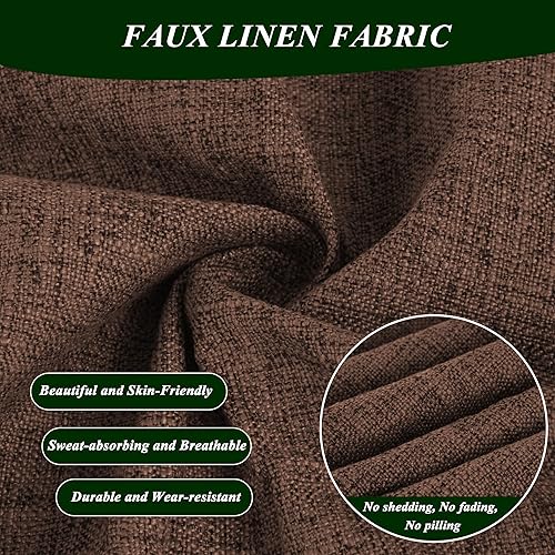 Miniatura 3 de Cojín para silla de descanso, cojín de lino sintético con lazos, cojín de banco largo para interiores para silla reclinable, tumbona Dormette, banco