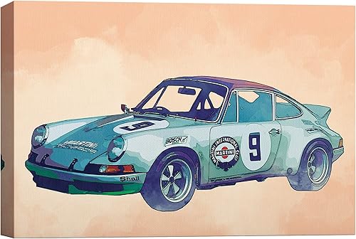 Miniatura 45 de SIGNWIN Lienzo decorativo para pared, reproductor de cintas de casete retro Boombox en naranja, rosa, verde y azul, ilustraciones sonoras, arte pop