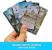 Vista 4 de AQUARIUS Bob Ross Quotes - Baraja de cartas multiimagen, multicolor, 3 pulgadas