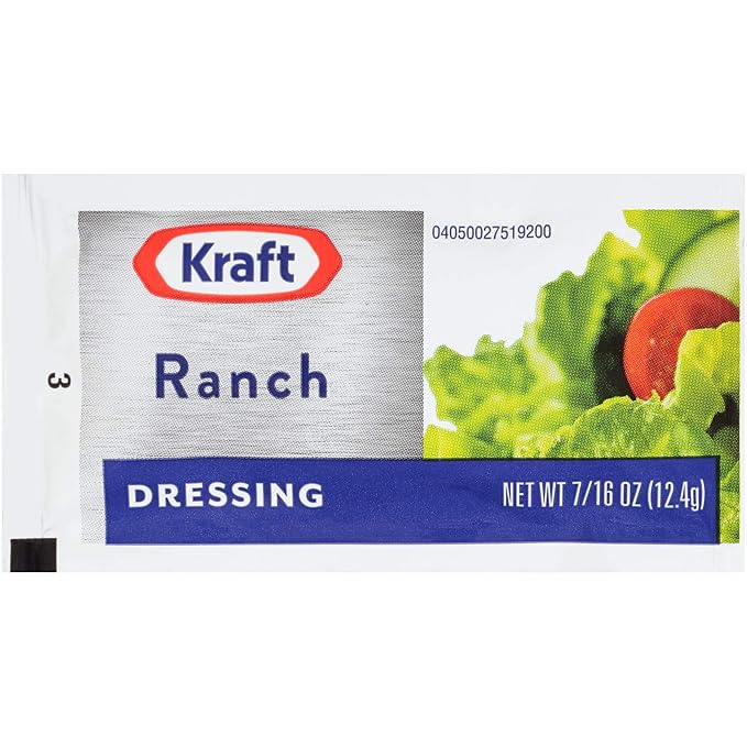 Kraft Ranch Single Serve Salad Dressing (0.44 oz Packets