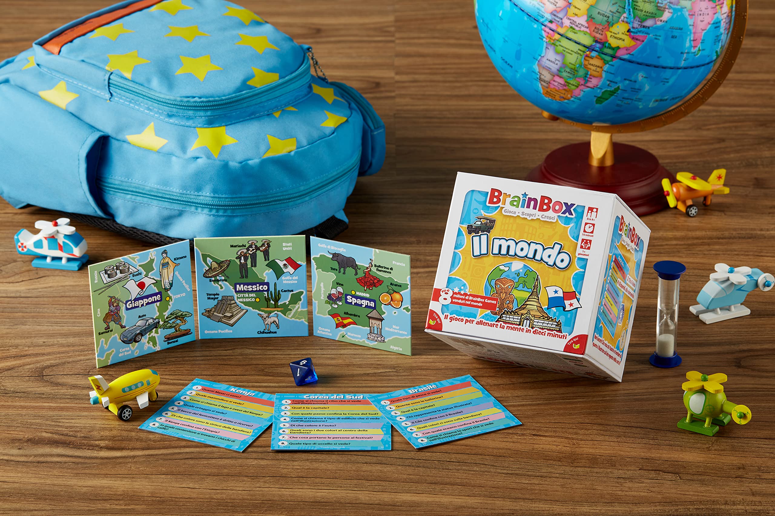 Asmodee - BrainBox Learn English (2022), Mind Learning and Training, 1+ Players, 8+ Years, Ed. in Italian