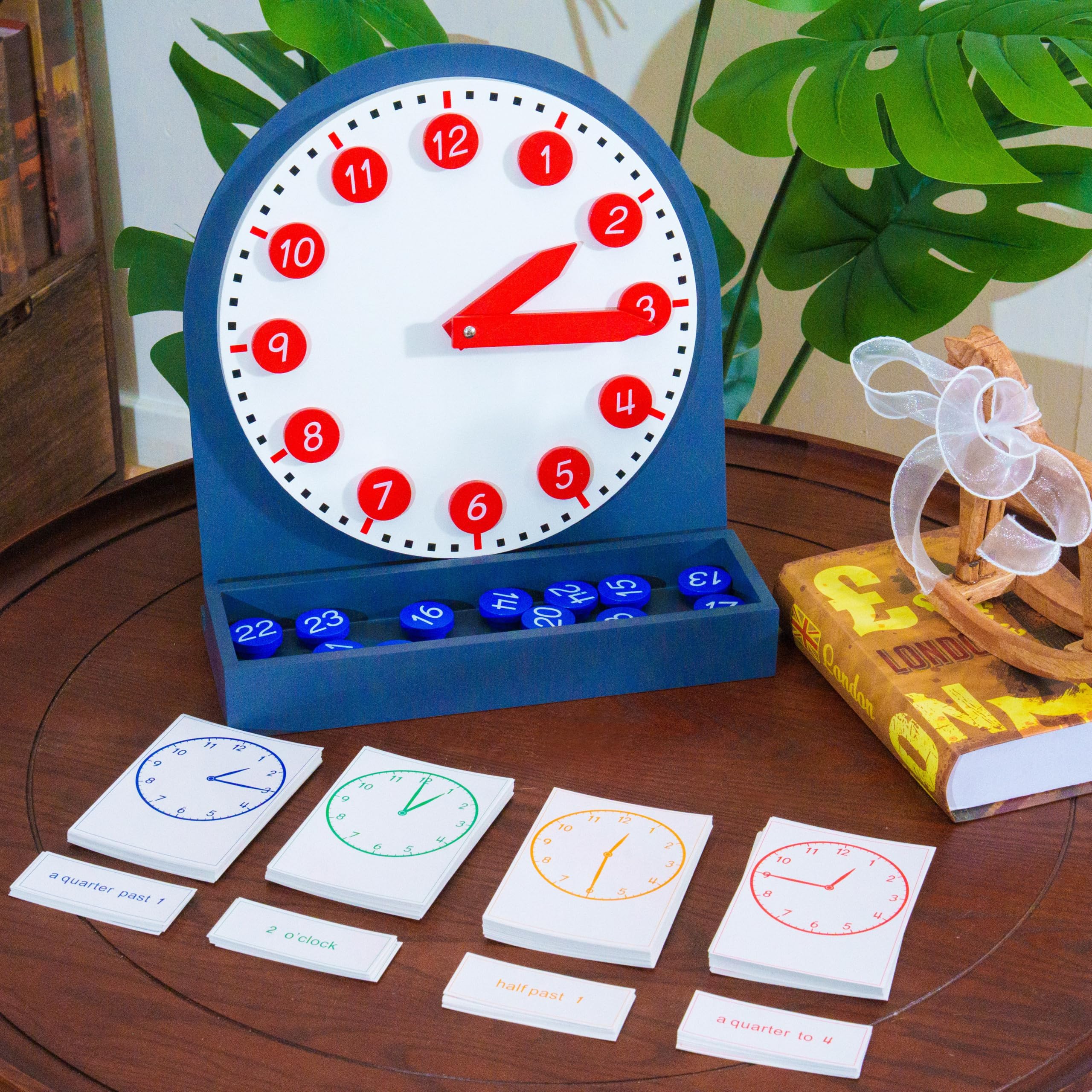 Premium Montessori Mathematik-Set 3 – 12-in-1 Komplettset für 3-12 Jahre mit Stempelspiel, Perlenbrettern, Schlangenspielen & Uhr, Mathe-Material für Homeschool & Klassenzimmer (Math Series Kit 3)