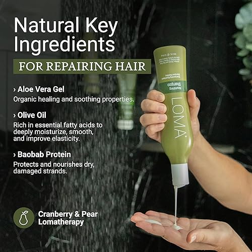 Miniatura 3 de Loma Champú nutritivo de 33 onzas (Liter) con código de autenticidad de comercio electrónico