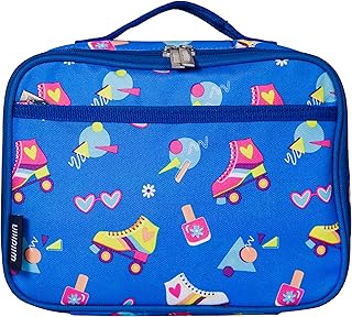 Wildkin Kids Insulated Lunch Box Bag for Boys & Girls, Reusable Kids Lunch Box is Perfect for Elementary, Ideal Size for Packing Hot or Cold Snacks for School & Travel Bento Bags (Rad Roller Skates)