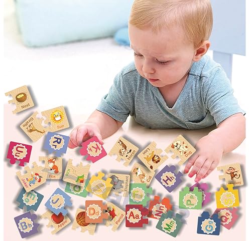 Image of Eco Friendly Materials Wooden Learning Toys Puzzle for Brain Training /jorky Cutting for Home /School /Non-Toxic /Education Memory Games for Baby Boy and Girl (Lock Number Math Sign)