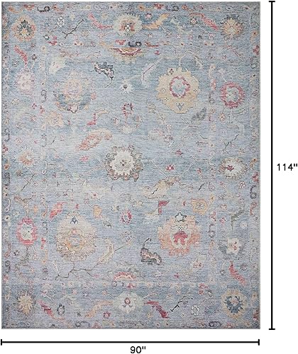 Vista 116 de Loloi II Elysium - Alfombra de pasillo color plata/multi de 2'-6" x 7'-6" Plateado y multicolor,Carbón / Multi,Mezclilla/Multi,Grafito/Multi,Multi