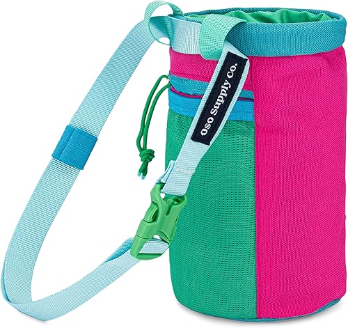 Miniatura 3 de Bolsa clásica de magnesio para escalada en roca, bolsa de magnesio para escalada en bloque con cinturón de enganche rápido, bolsillos con cremallera