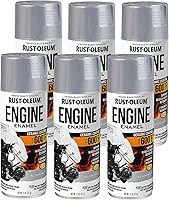 Vista 1 de Rust-Oleum 366428-6PK - Pintura en aerosol de esmalte para motor, 11 onzas, aluminio, (paquete de 6)