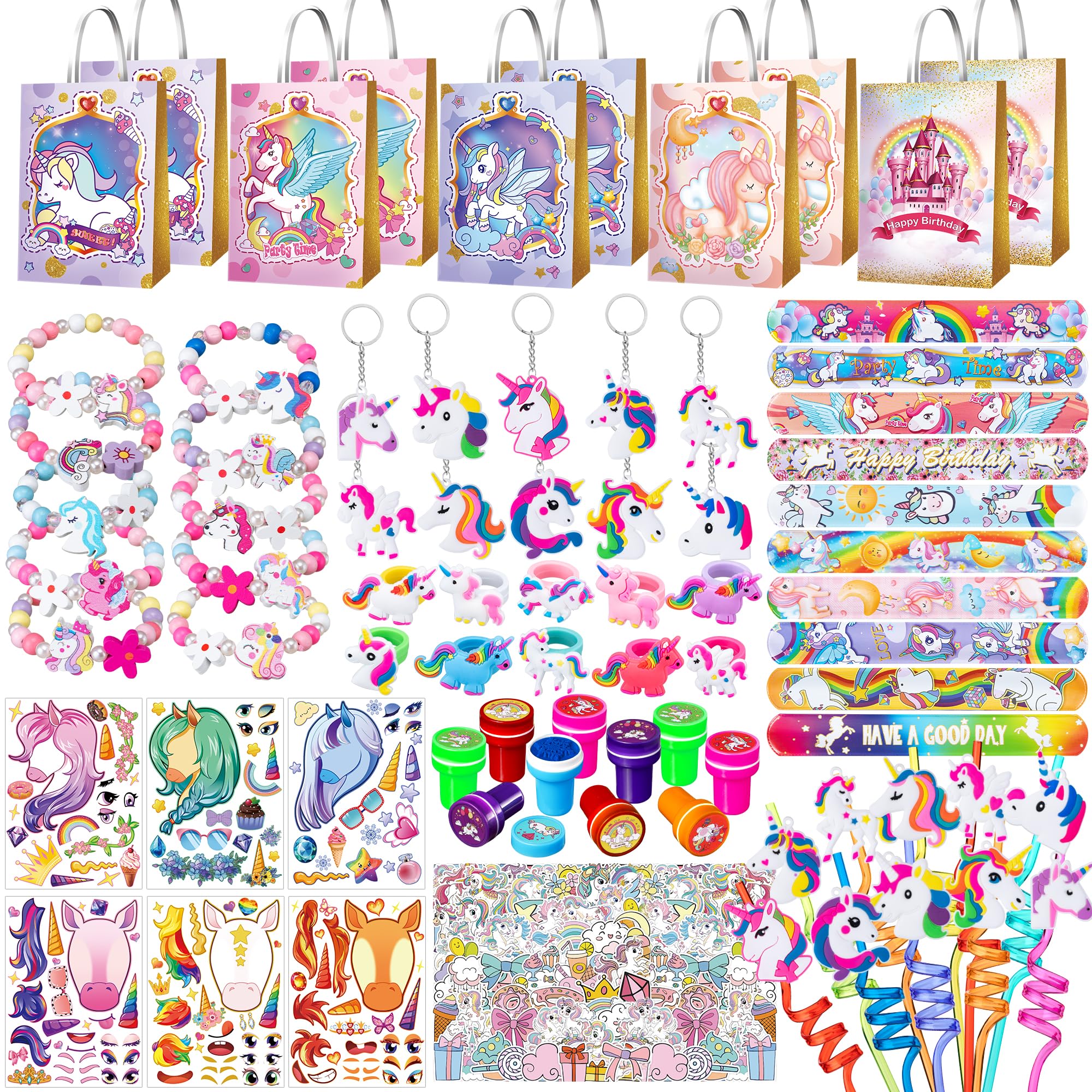 132 Pcs Party Favors Birthday Supplies Girls Bags Goodie Bag Stuffers Filler Party Supplies