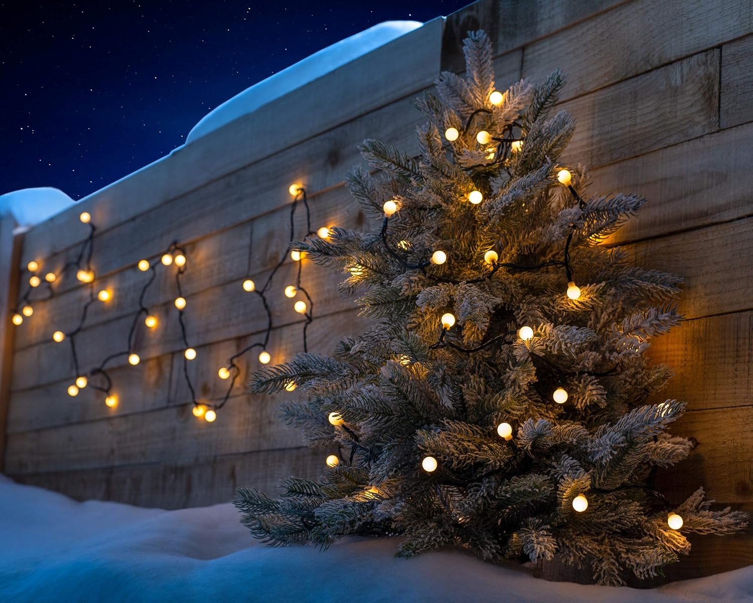 WeRChristmas 100 LED Low Voltage Connectable Berry Light String, Warm White, WRC-8678 - Image 3