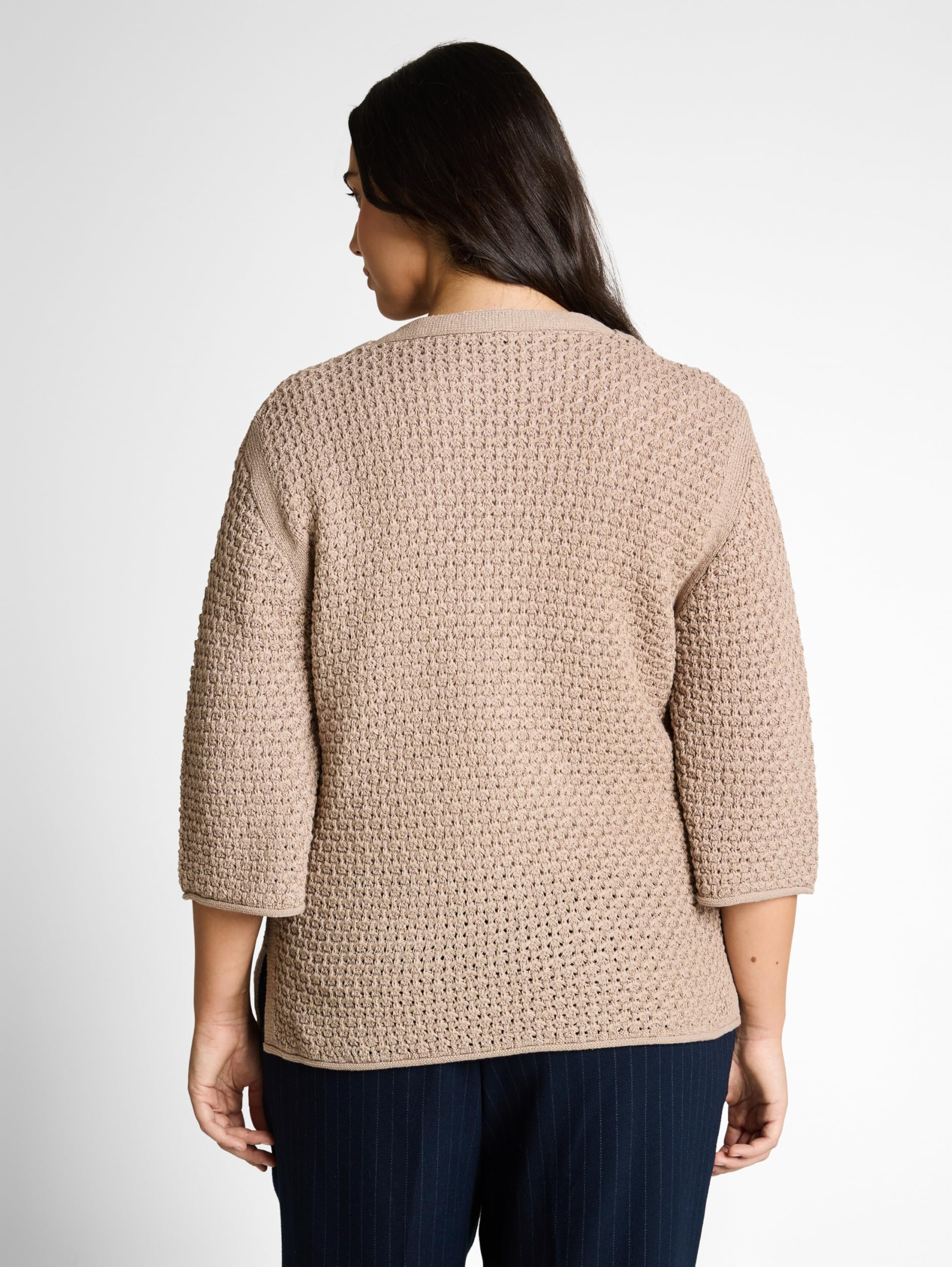 TOM TAILOR Damen Plussize Strickpullover im Loose Fit