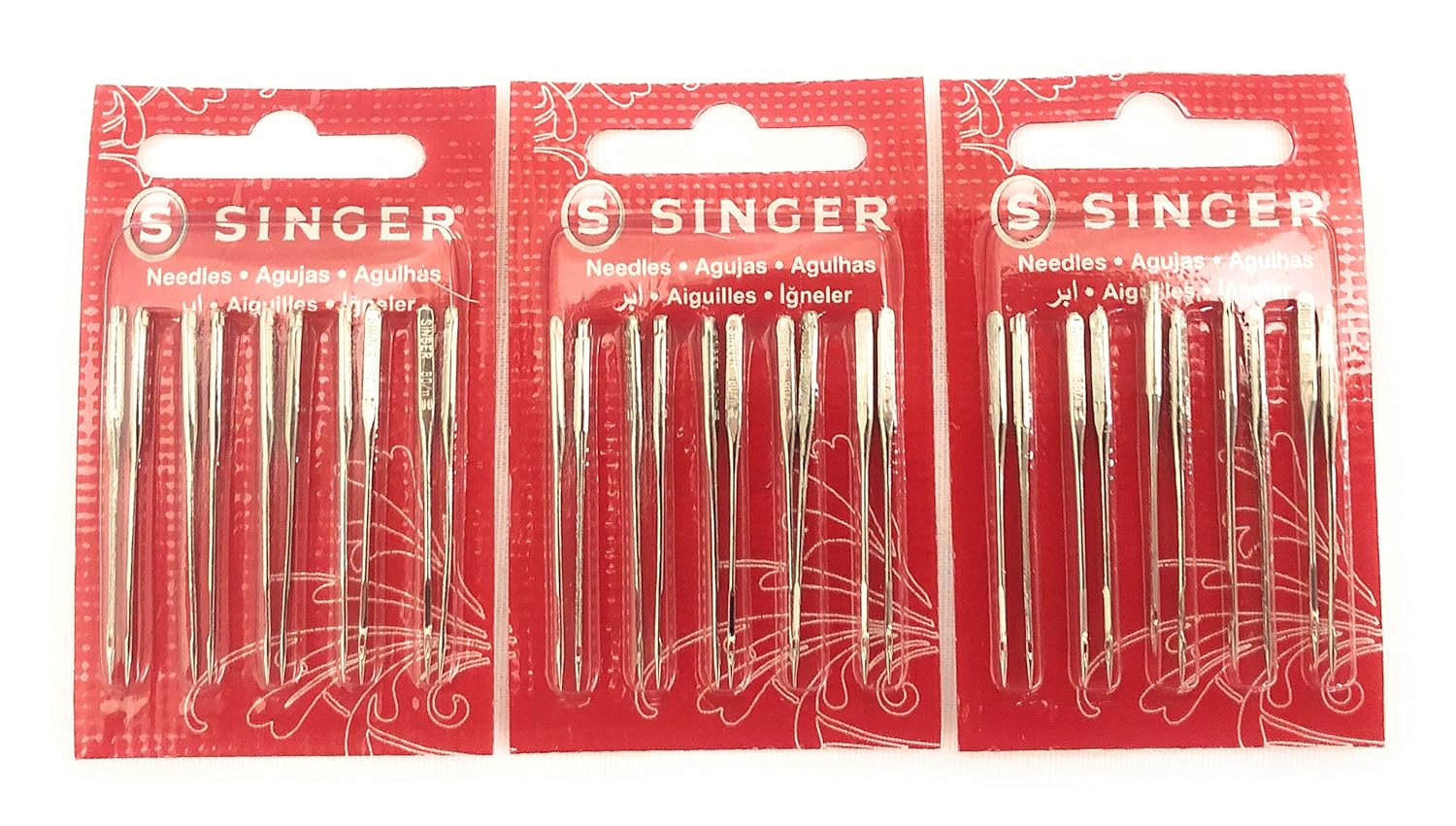 Singer Sewing Machine Needles 2020 Red Band Size 11/80 (30 Count