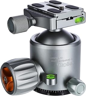 Rollei Lion Rock Tripod Head 25 - Panoramic Ball Head with max load capacity of 25 kg, incl. Quick Release Plate