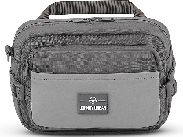 Johnny Urban Travis Heuptas voor heren en dames, ruime heuptas groot, voor wandelen, reizen, outdoor, verstelbare riem en waterafstotend, zwart, Eén maat