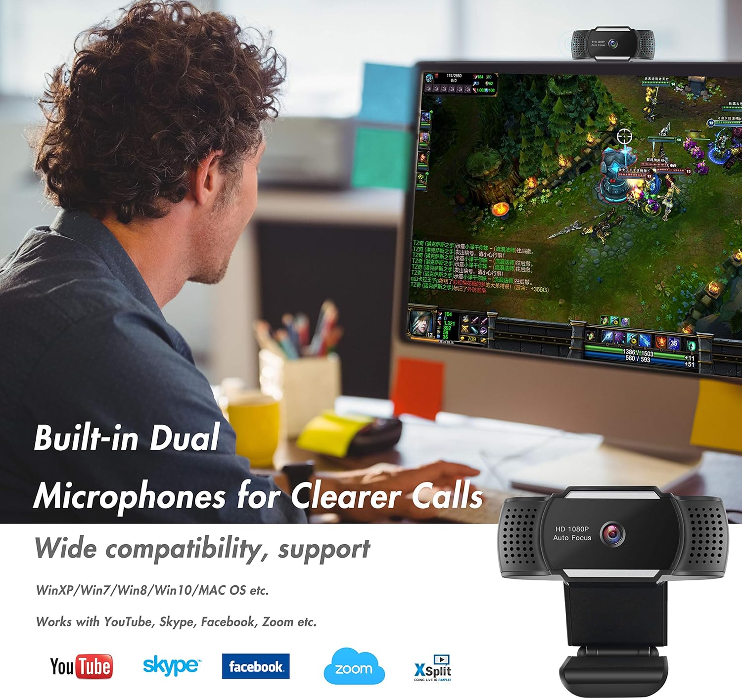 Exсluѕіvе Dіѕсоunt 90% Prісе [Update Version with Privacy Cover] HD Webcam 1080P Auto Focus Streaming Computer Camera for Video Calling, Recording, Conferencing, 500M Pixels USB Webcam for PC Laptop Desktop