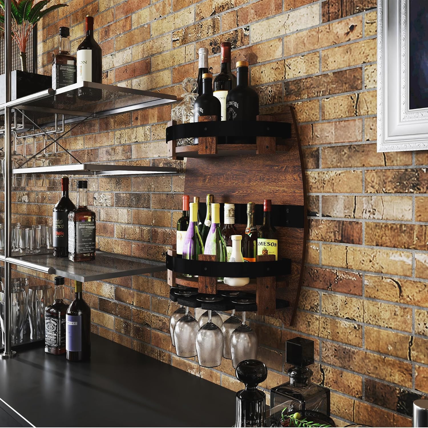 木製　バレル型　樽型　ワインラック 4段 調理器具 木製 ワインラック」の人気商品一覧 | 安い商品を通販サイトから