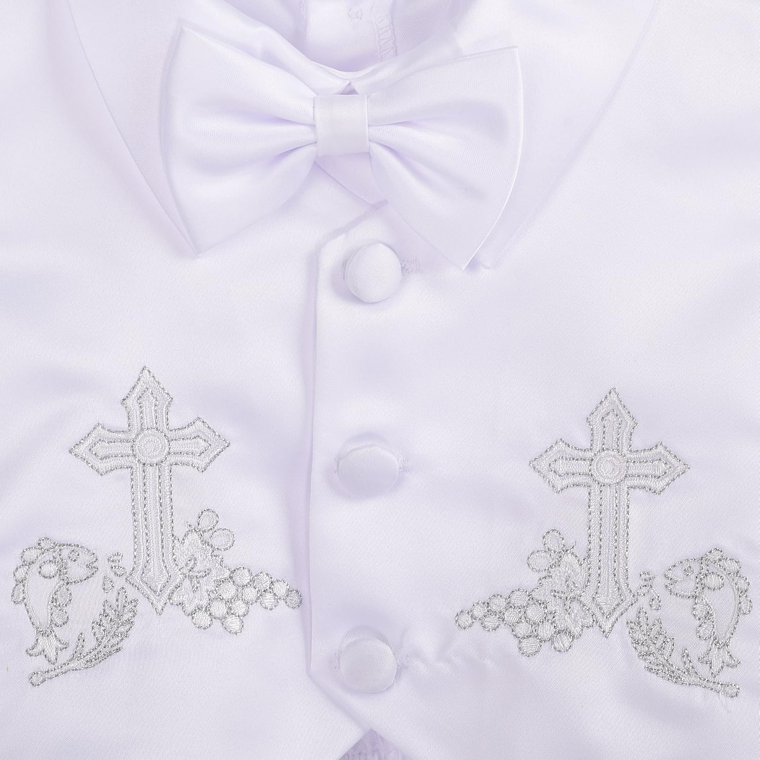 Lito Angels Baby Boys Christening Outfit & Bonnet Baptism Wedding Suit 4pcs Set