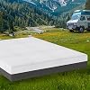 10 Inch RV Memory Foam Mattress, Short Queen Charcoal Gel Mattress for RV Camper, Supportive & Temp-Regulating, Pressure Relief, Medium Firm, CertiPUR-US Certified, Bed in a Box, 60x75"