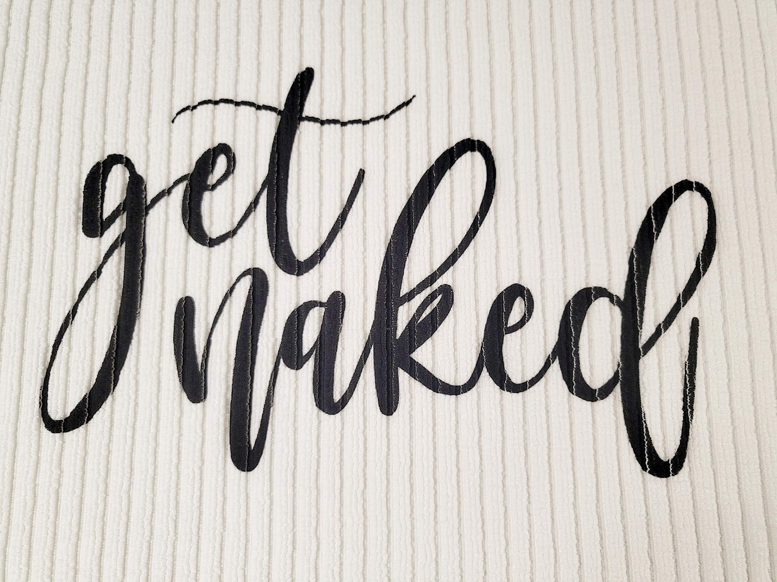 Ink Trendz Get Naked Cotton Hotel Style Bath Mat, Bath Tub Mat, 20