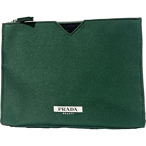 Prada Cosmetic Bag Pouch Makeup Toiletry Zip Travel Fragrance Beauty Trousse (9L X 6.5H X 2W) - WOMEN - 0214