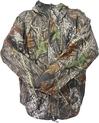 Veste de chasse YEVHEV pour hommes Vêtement de camouflage pour la chasse avec capuche Imperméable Camo Real-Tree