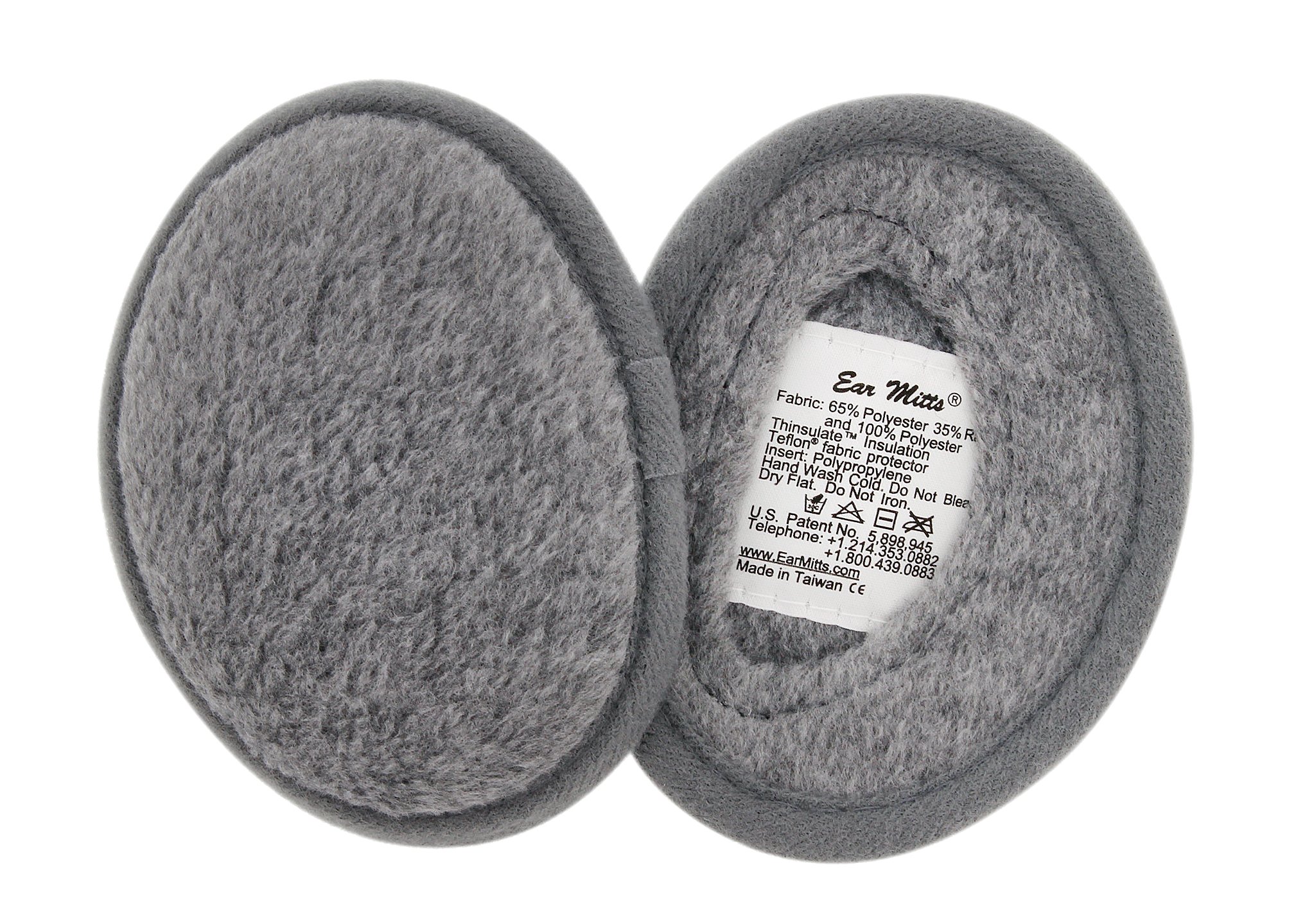 Bandless Ear Muffs For Men & Women, Soft Fleece Ear Warmers, 2 Sizes