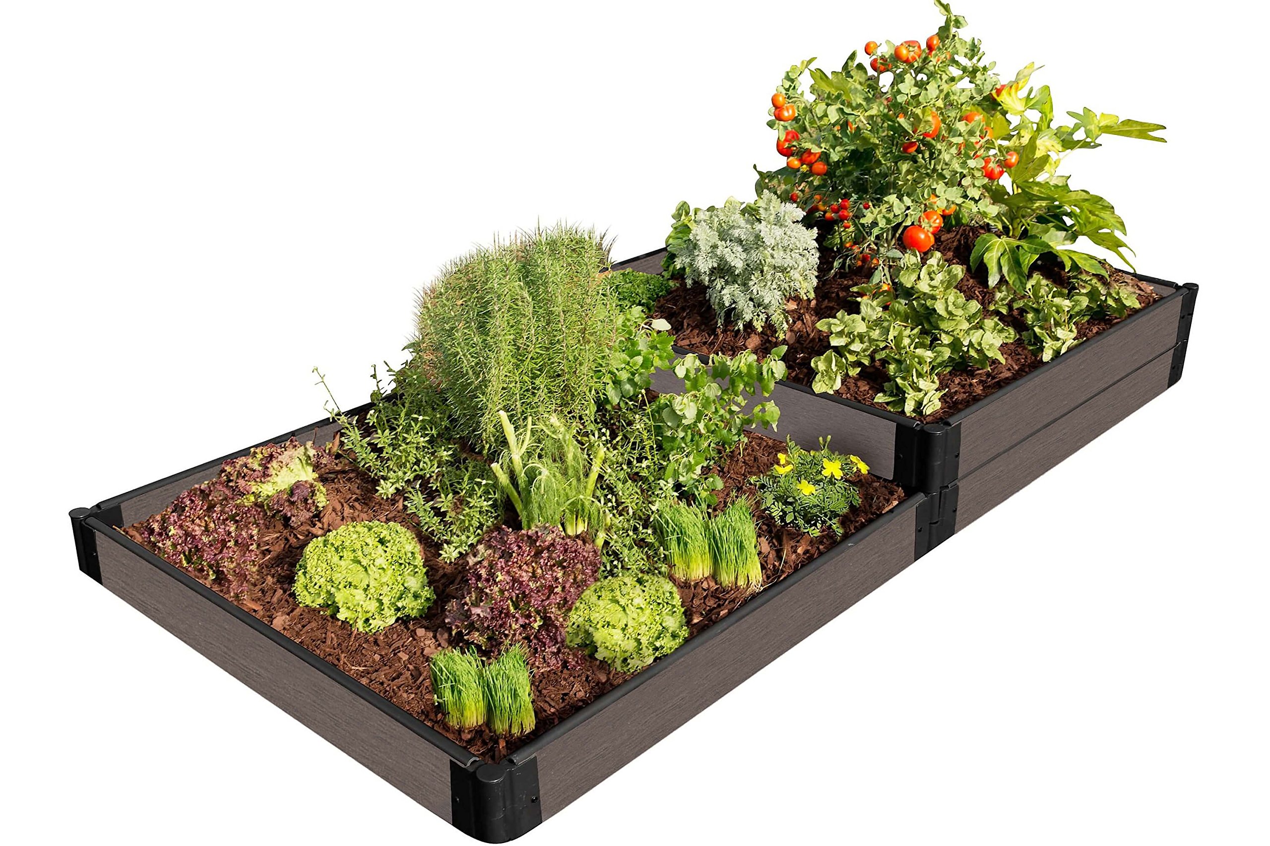 Frame It All300001429 Weathered Wood Raised Bed