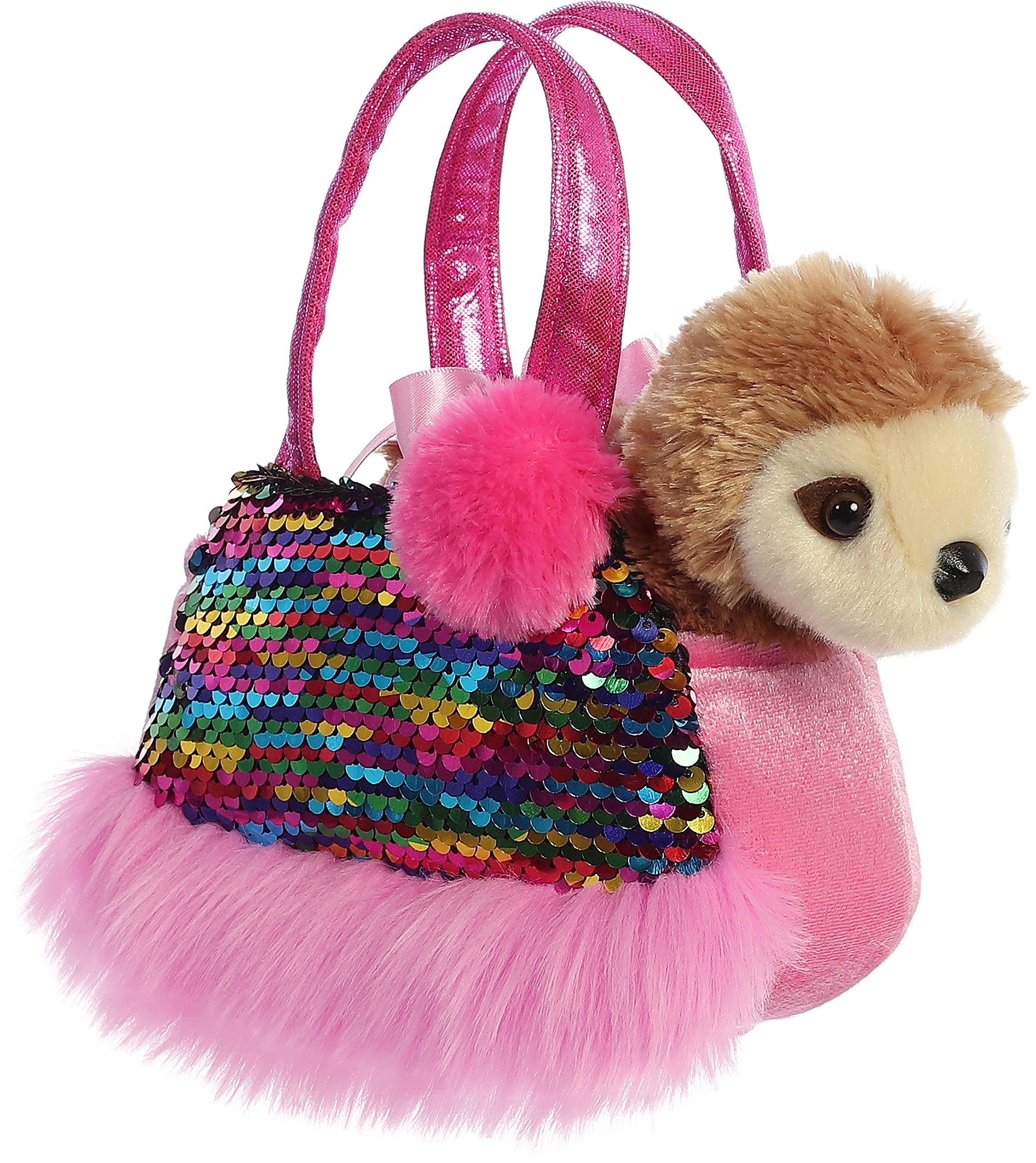 Sloth Carrier Aurora peluche paresseux 7" sac de transport jouet enfant miniature