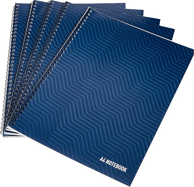 Summit, A4 Notebook, Wirebound, Lined, 100 Page, Pack of 5