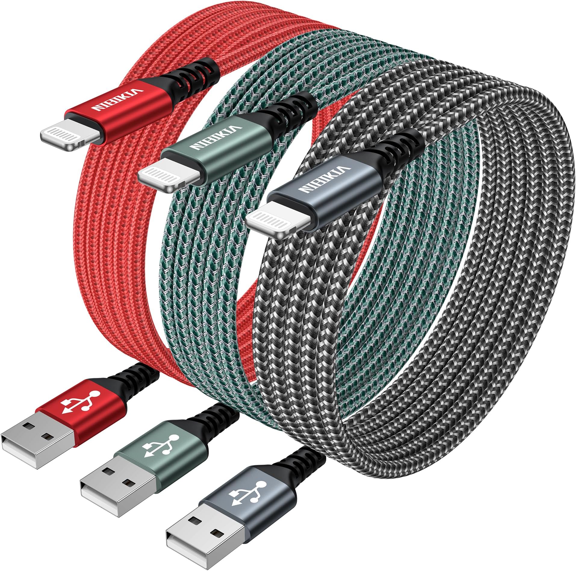 Mous Cavo Di Ricarica USB-A A Lightning – Nylon Intrecciato Nero, Certificato Per IPhone