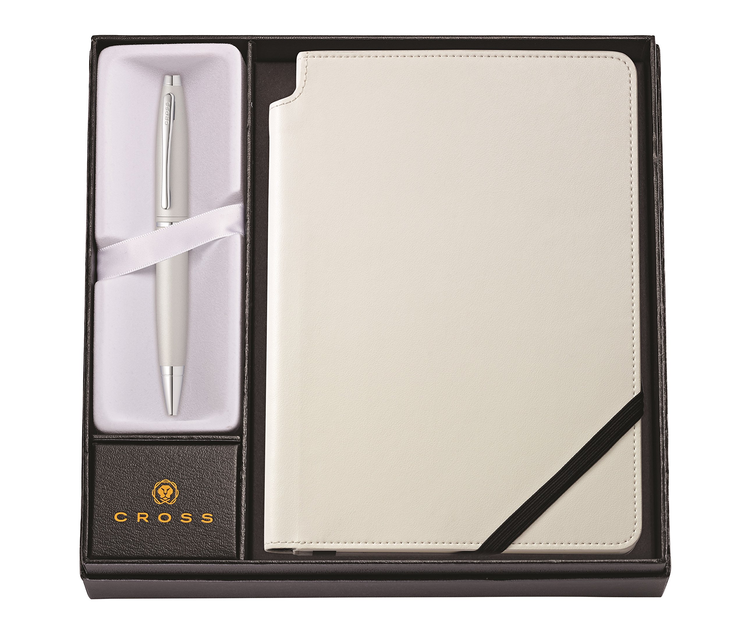 Cross AT0112-16/4M Calais Stylo à bille avec carnet de notes Blanc