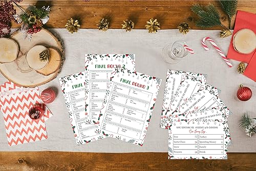 Miniatura 3 de Juego de fiesta de Navidad, pelea amistosa de Navidad, noche de juegos familiares, juegos de grupos familiares, juego de trivia de Navidad, el juego