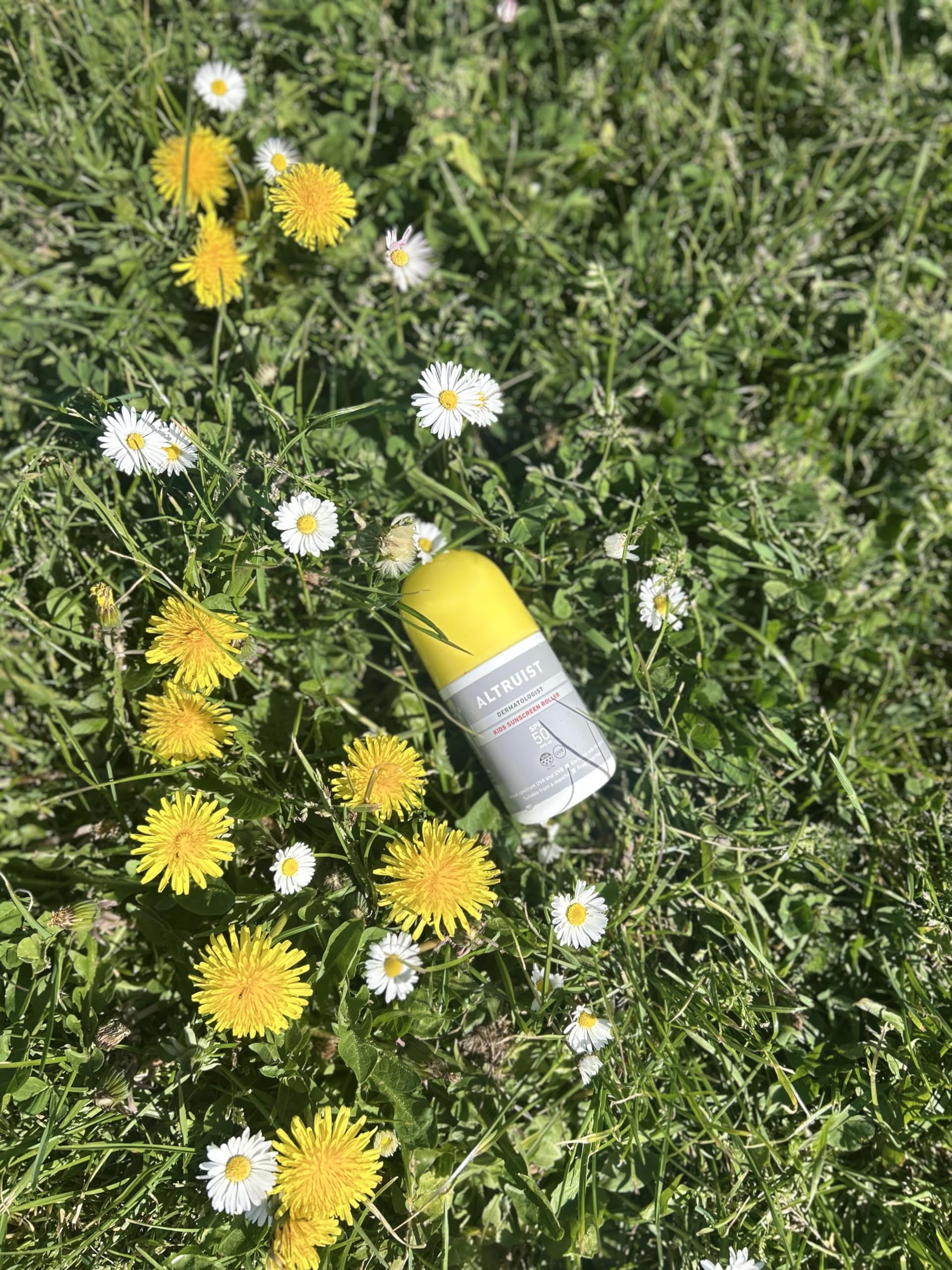 Altruist Kids Roller écran solaire SPF 50 pour enfants et bébés (à partir de 6 mois), protection UVA 5 étoiles, imperméable, non gras, avec vitamine E, application facile - 100 ml