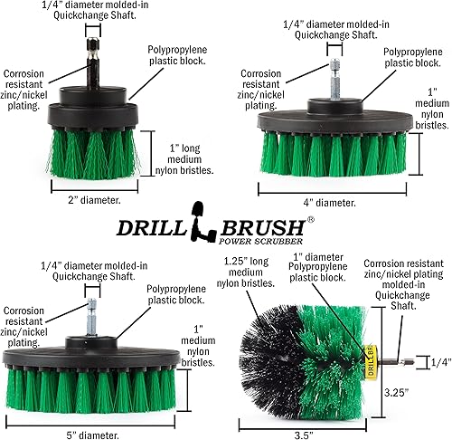 Miniatura 8 de Kit de cepillo raspador para limpieza de baños y cepillo potente de nylon, mosaico y masilla.