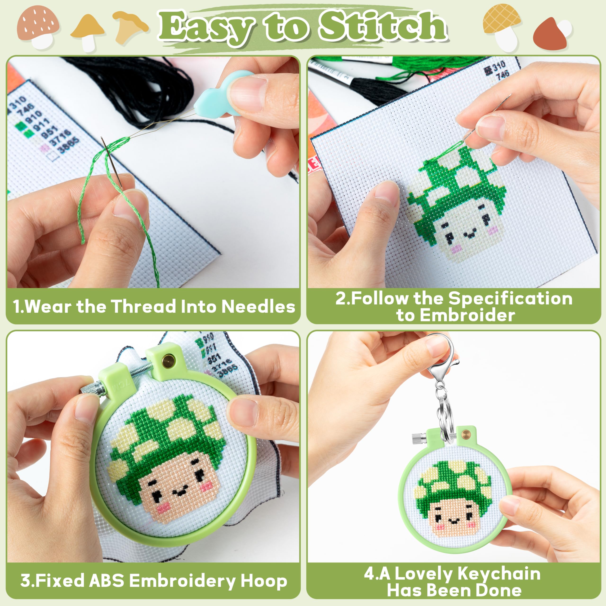WATINC Beginners Embroidery Kits - Image 3