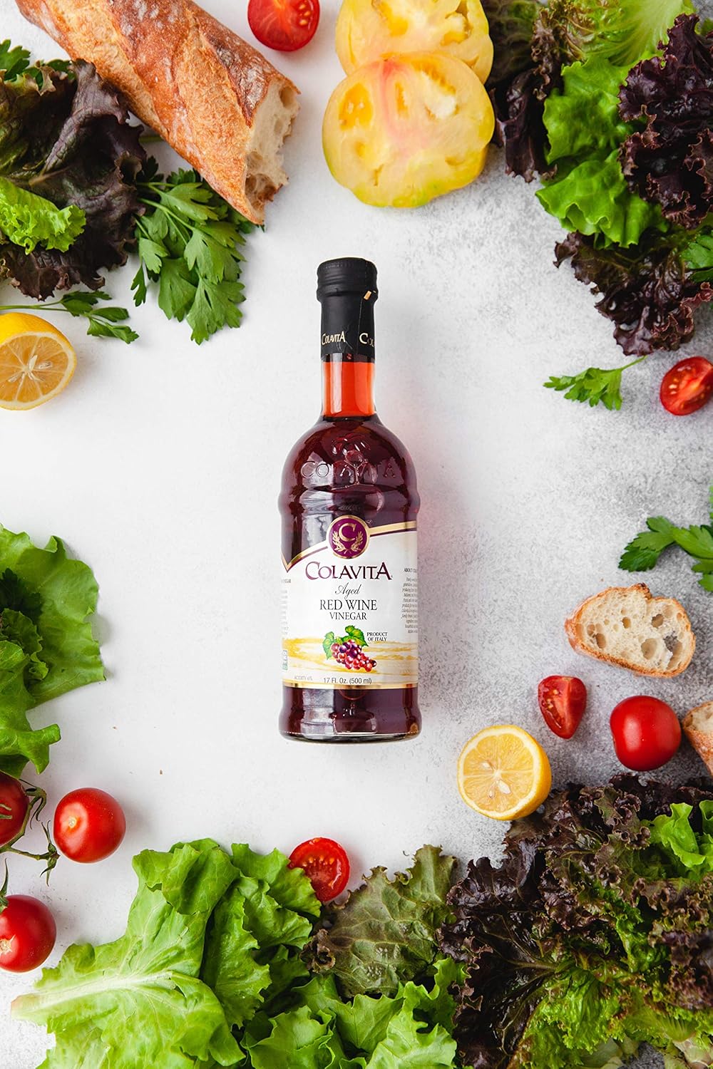 Colavita Aged Red Wine Vinegar, 17 Ounce (Pack of 12)