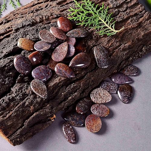 Miniatura 9 de 100 carats Scolecite Cabochon Gemstones for Jewelry Making, Wholesale Loose Stones Lot Supply, Mix Pack, Birthstone, Chakra Healing Crystals, 20 to