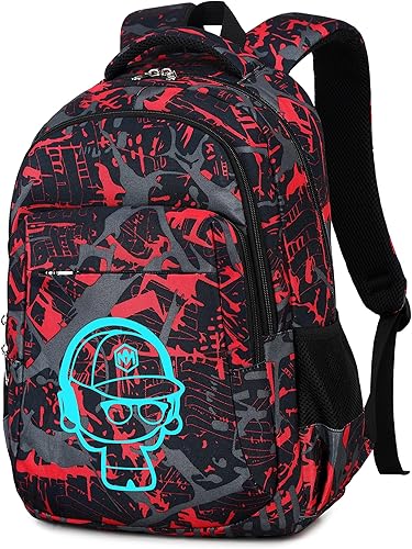 LEDAOU Mochila escolar para niños y niñas, mochila para libros de primaria, primaria, escuela secundaria, mochila de viaje para edades de 6 a 14 años