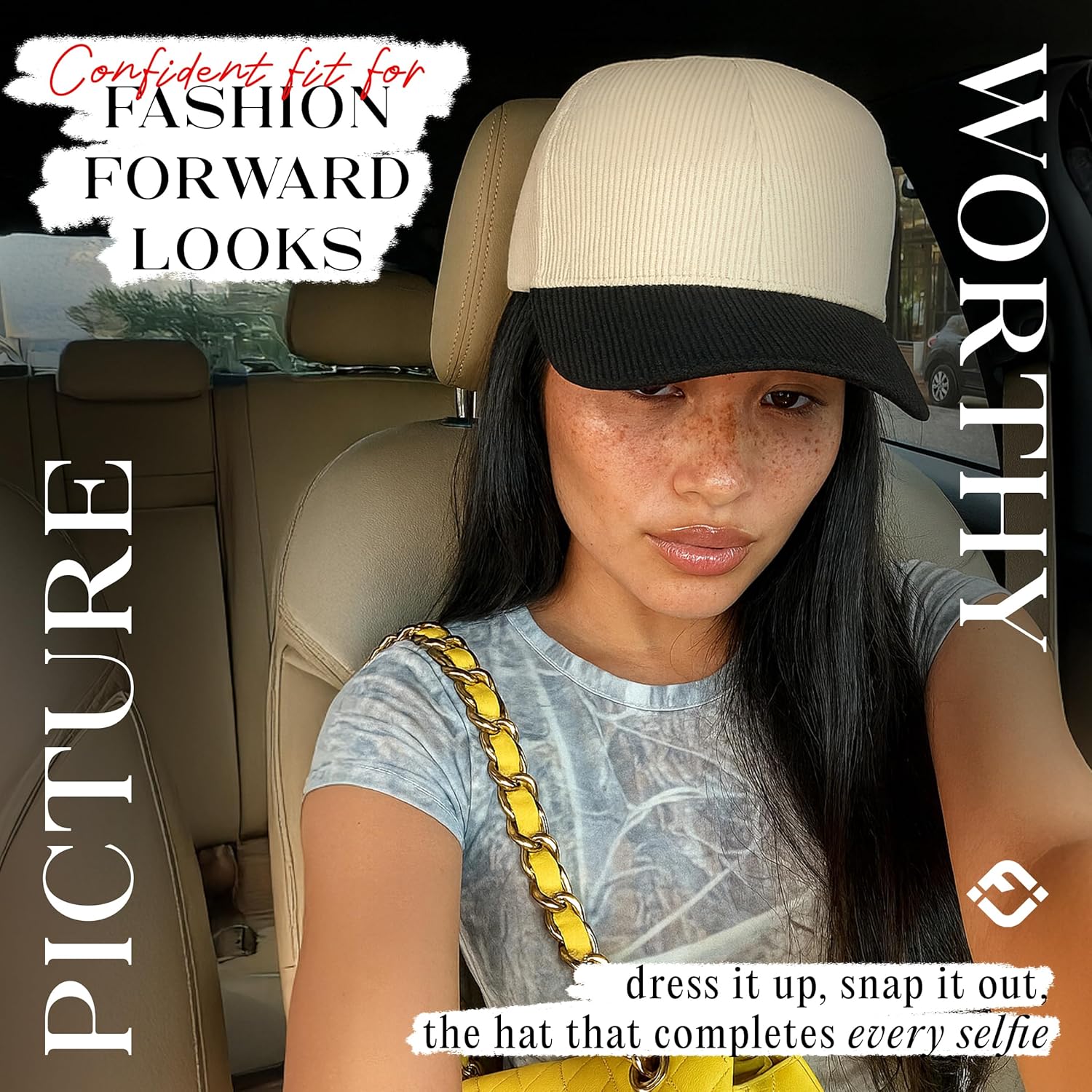 Funky Junque Corduroy Snapback Hat for Men and Women | Adjustable Baseball Cap for Casual, Travel, and Outdoor Wear - Image 2