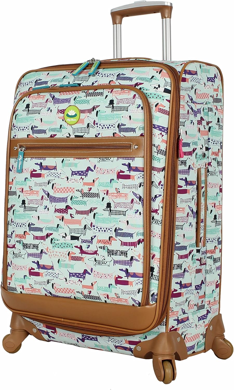 Lily Bloom Luggage 24" Expandable Design Pattern Suitcase