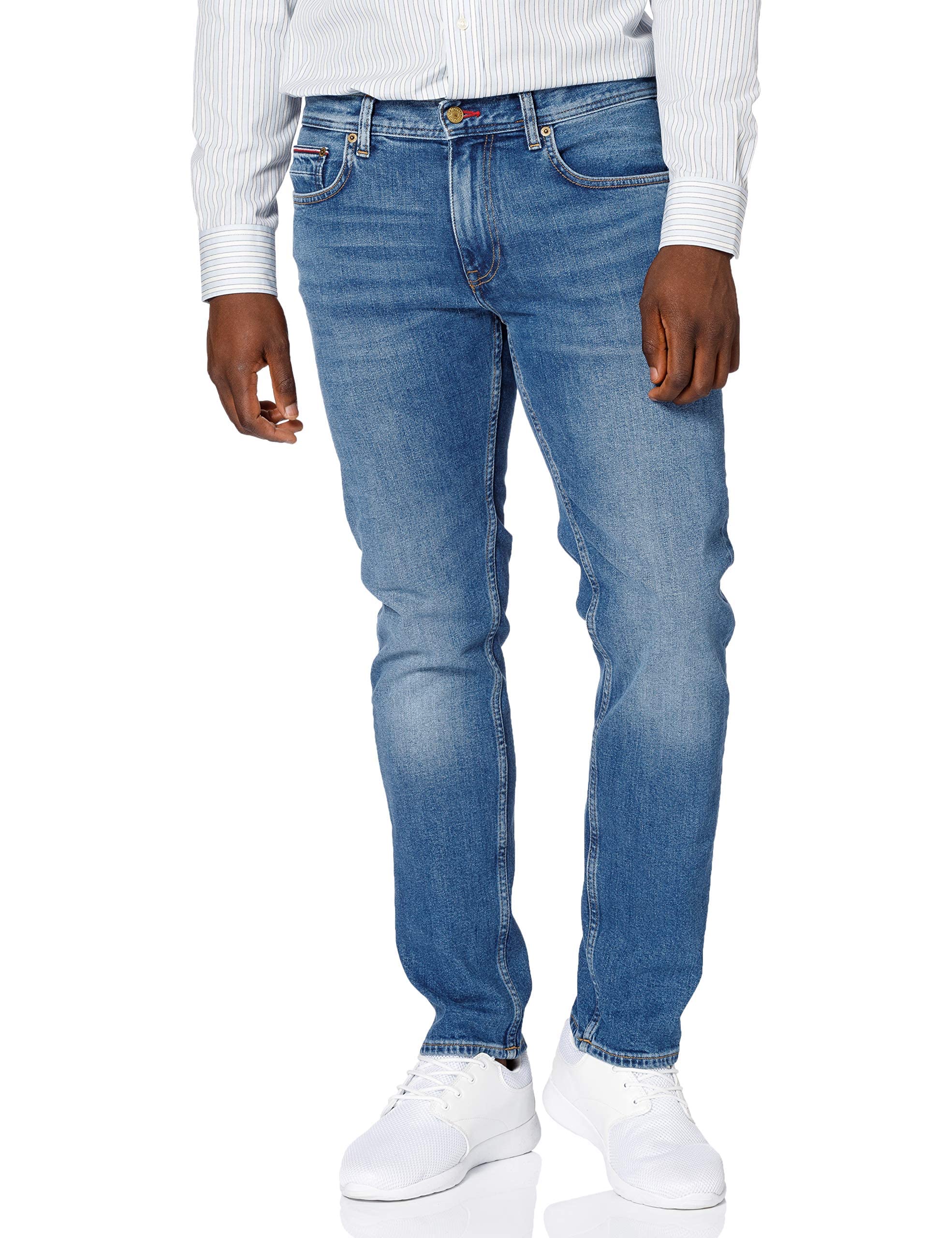Men's Core Straight Denton Boston Ind Mw0mw15603 Denim Pants